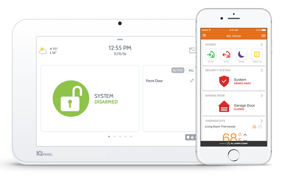 home alarm system panel