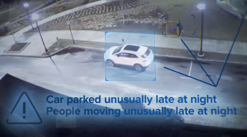 suspicious car on surveillance security camera video in st louis