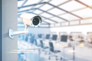 video surveillance security camera in place of business