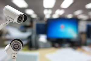 video surveillance security cameras in work place