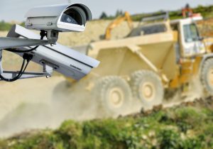 large dump truck on construction sitre