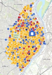 St Louis City Neighborhood Crime Map 2022