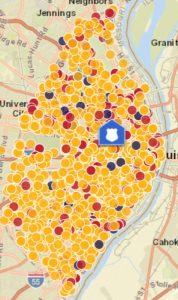 St Louis City Police Neighborhood Crime Map 2022