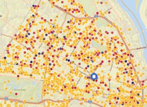 North St. Louis City Neighborhood Crime Map 2022