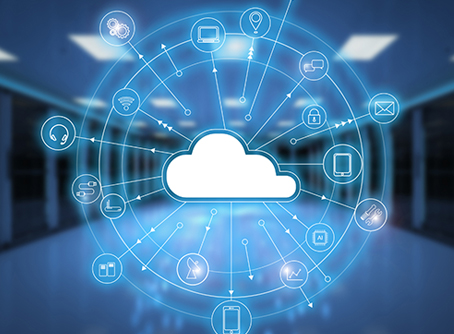 Cloud Managed Access Control and Video Surveillance Illustration