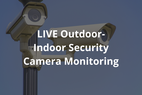 Live Outdoor indoor security camera monitoring